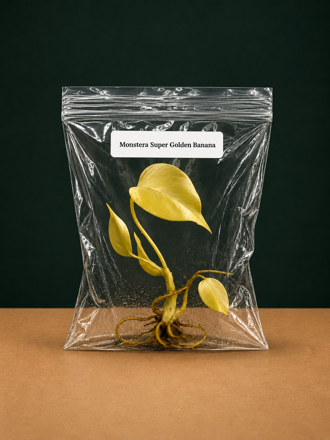 Monstera Super Golden Banana Tissue Culture Starter Live Plant