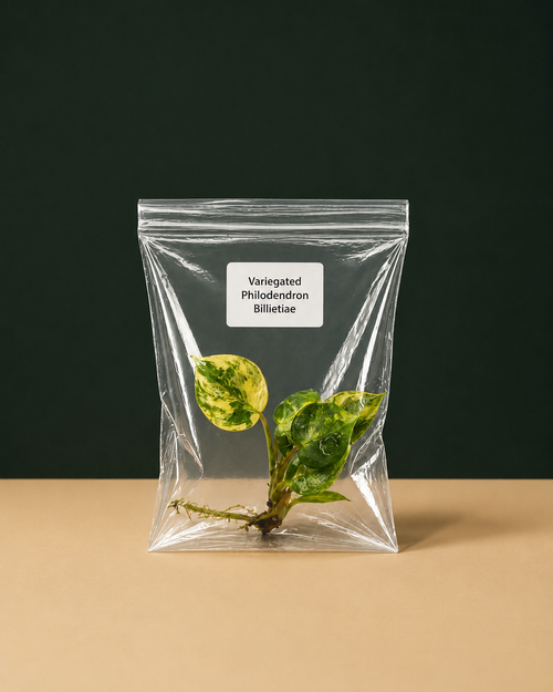 Rare Variegated Philodendron Billietiae Tissue Culture Starter Plant
