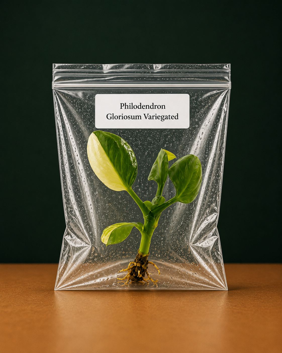 Rare Philodendron Gloriosum Variegated Tissue Culture Starter Plant